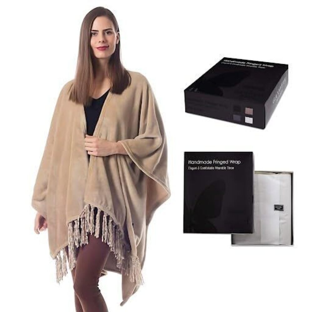 3597 Travel Wrap , Fleece Travel Scarf Airplane, Lightweigh and Warm Travel